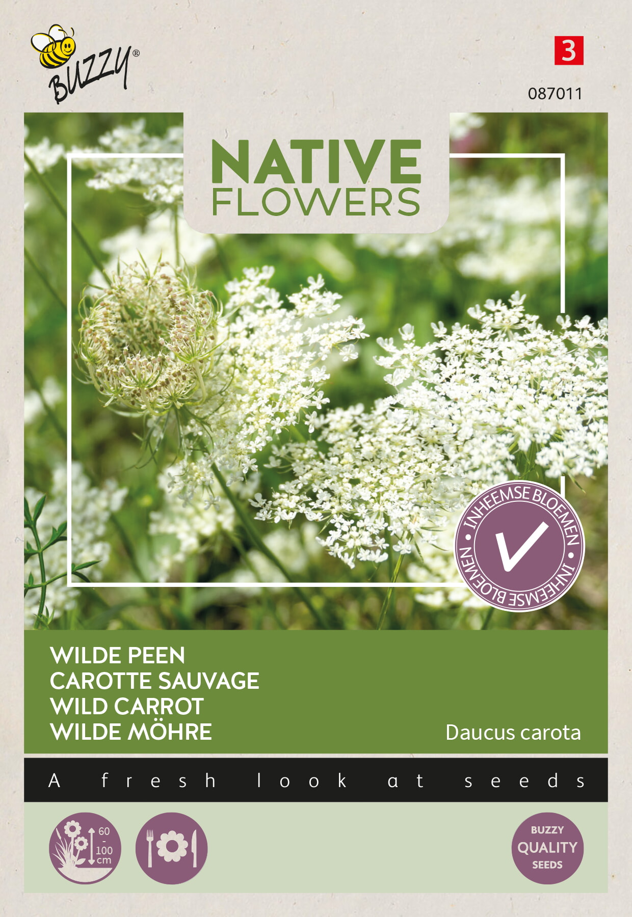 Buzzy Native Flowers Wilde Peen Zaden