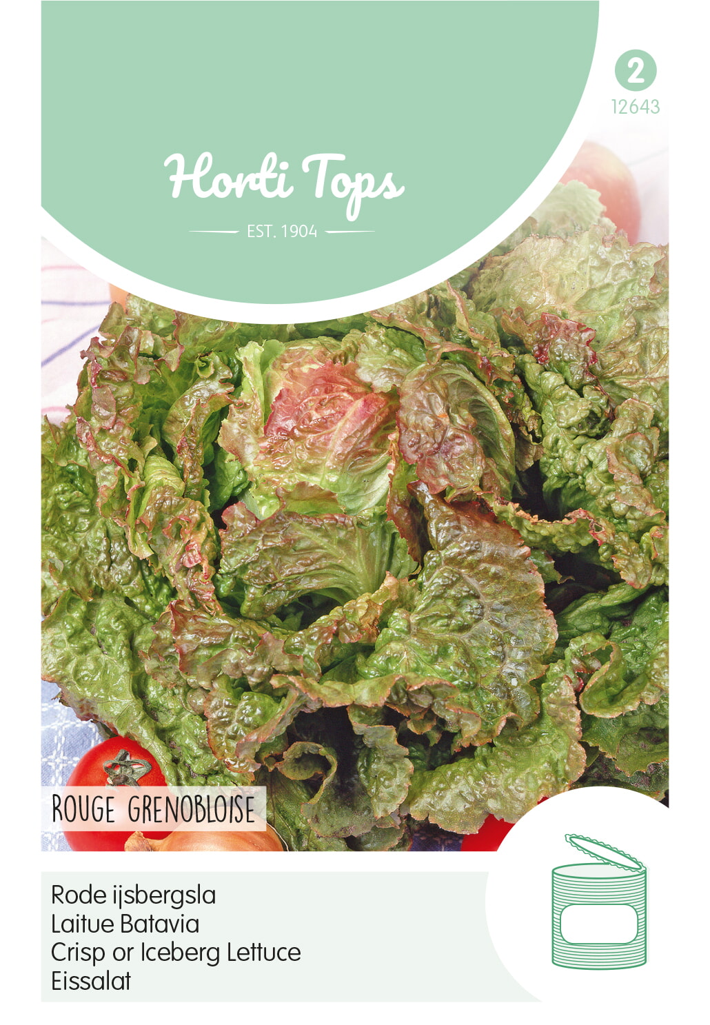 HT IJsbergsla Zaden Rouge Grenobloise