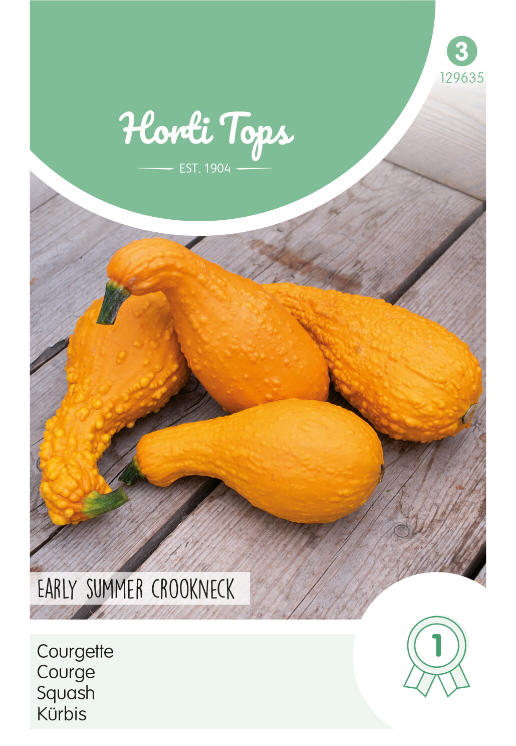 HT Courgette Zaden Early Summer Crookneck