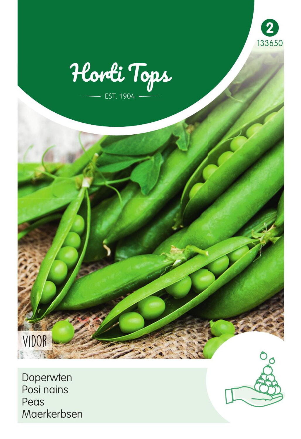 HT Doperwten Zaden Vidor 25 g