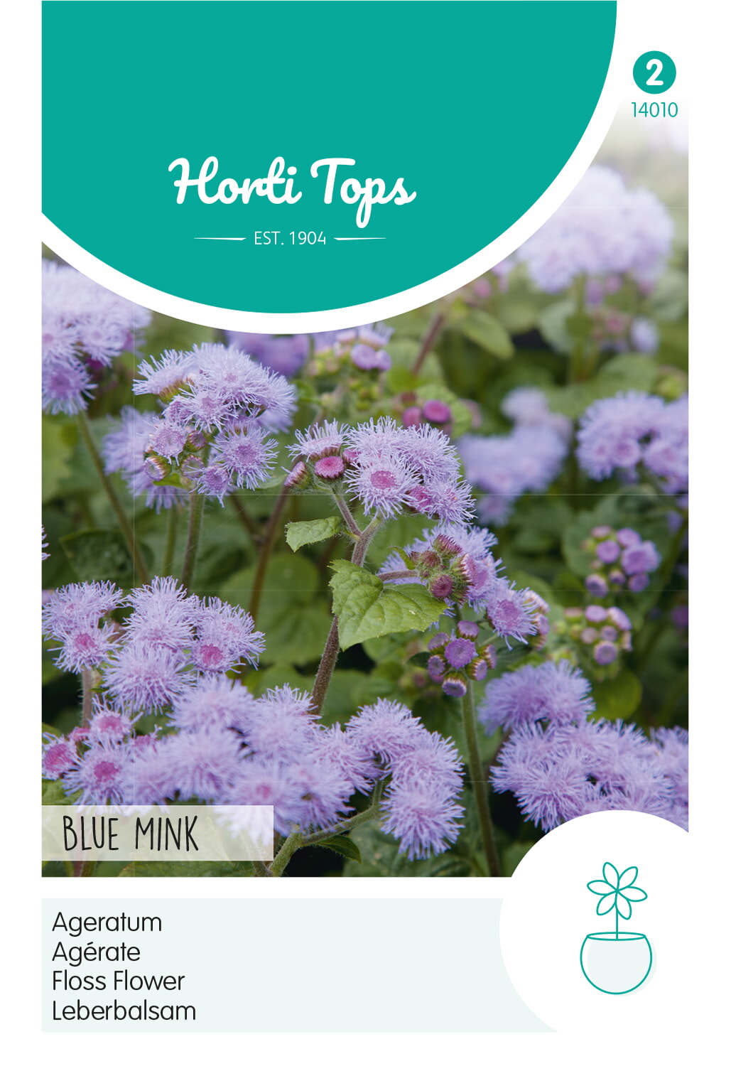HT Ageratum Zaden Blue Mink