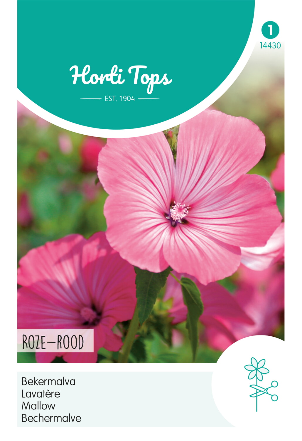 HT Bekermalva Zaden Roze-rood