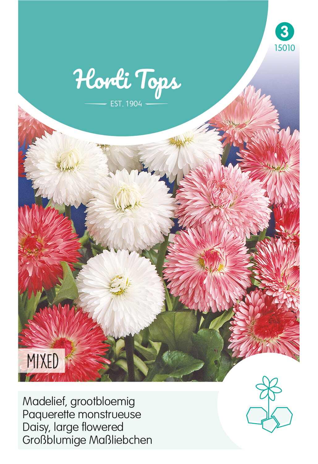 HT Madelief Zaden Dubbelbloemig Gemengd