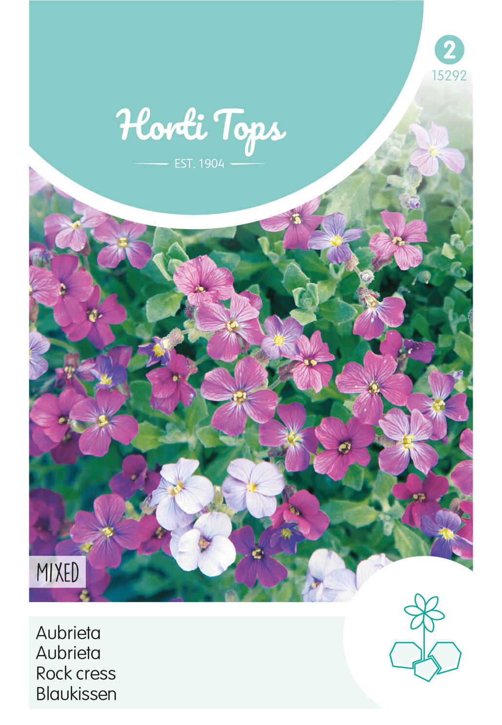 HT Aubrietia Zaden Blauwkussen Gemengd