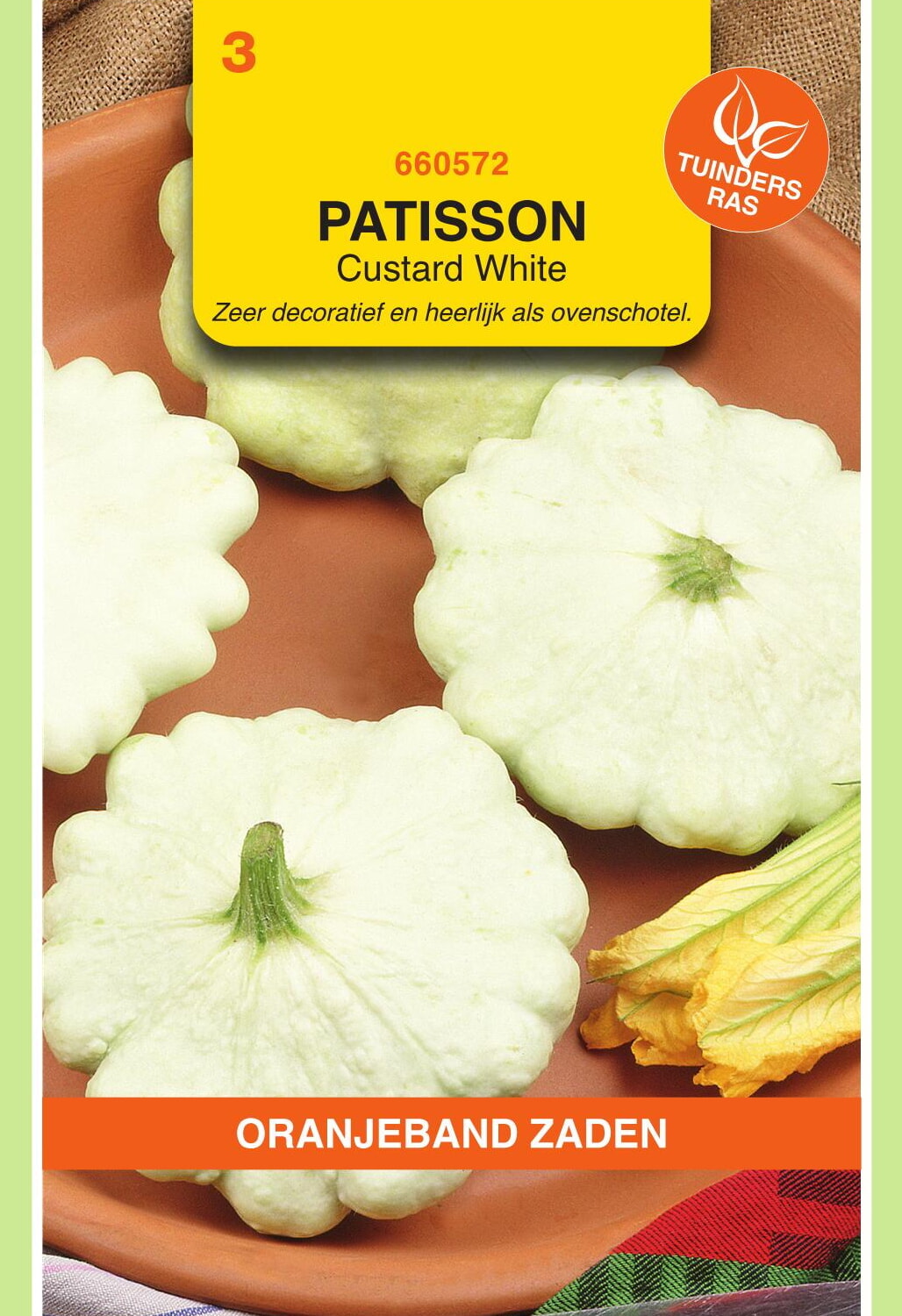 OBZ Patisson Zaden Custard White (vh Summer Satellite F1)